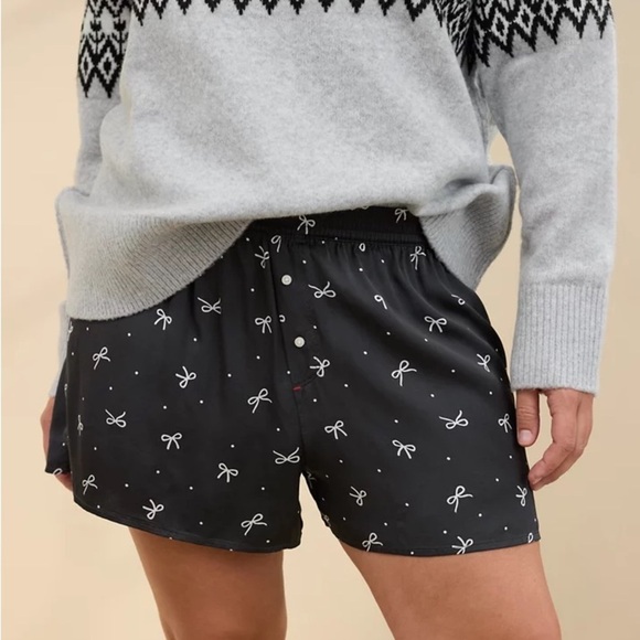 NWT! Aerie Off-Duty Satin Boxer | size large - Picture 1 of 4
